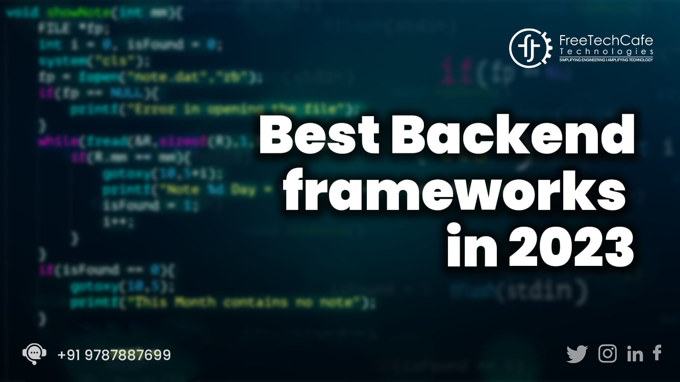 Best Backend Frameworks Revolutionizing In And Beyond